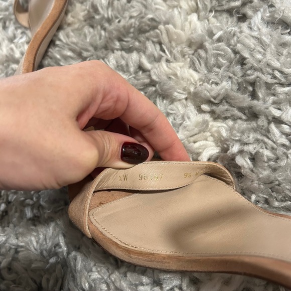 Stuart Weitzman Nearlynude Block Heel Sandals in Blush Nude sz 9.5 - Picture 5 of 5